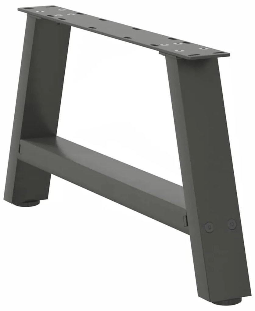 vidaXL Πόδια Τραπεζιού Σαλονιού Σχήματος Α 2 τεμ. Ανθρακί 60x(30-31) εκ. Ατσάλι