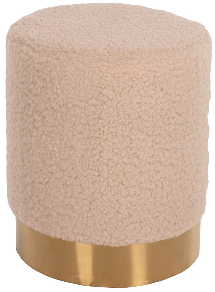 ΣΚΑΜΠΟ LEVY HM8408.20 ΜΠΟΥΚΛΕ ΥΦΑΣΜΑ ΕΚΡΟΥ ΜΕ ΧΡΥΣΗ ΒΑΣΗ Φ35x42Υ εκ.