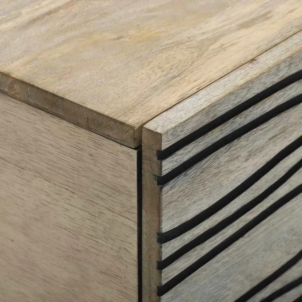 vidaXL Τραπεζάκι σαλονιού Μπεζ και Μαύρο 80 x 50 x 40 cm