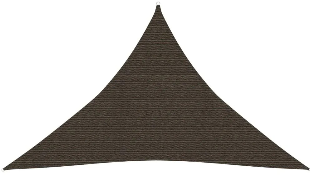 vidaXL Πανί Σκίασης Καφέ 5 x 5 x 6 μ. από HDPE 160 γρ./μ²