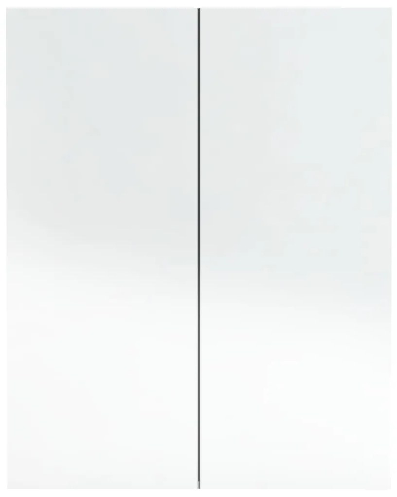 vidaXL Ντουλάπι Μπάνιου με Καθρέφτη Γκρι 60 x 15 x 75 εκ. από MDF