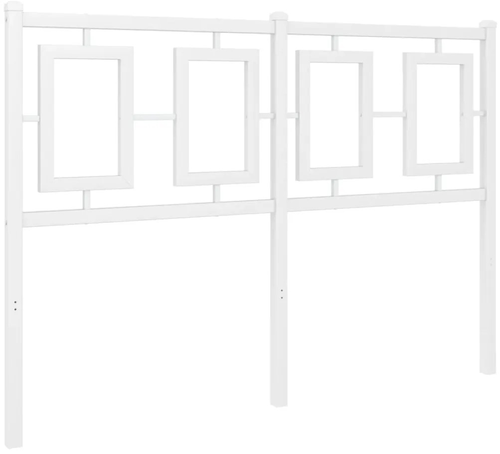 vidaXL Κεφαλάρι Λευκό 120 εκ. Μεταλλικό