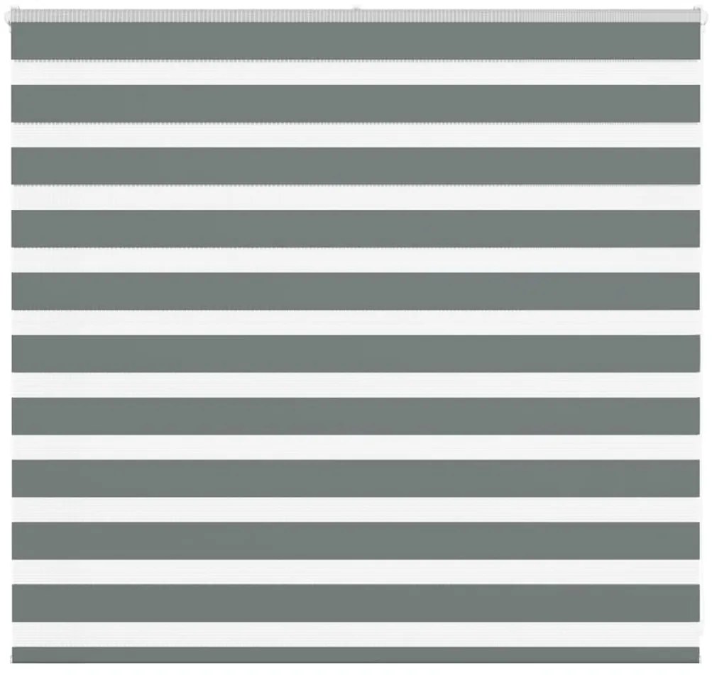 vidaXL Ζέβρα τυφλή Σκούρο Γκρι Πλάτος υφάσματος 155,9 εκ. Πολυεστέρας