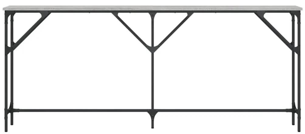 Τραπέζι Κονσόλα Γκρι Sonoma 180x23x75 εκ. Επεξεργασμένο Ξύλο - Γκρι