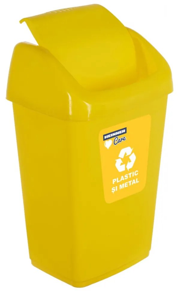 Heinner HR-AL-35G Κάδος απορριμάτων 35Lt Κίτρινος 35x29x57cm