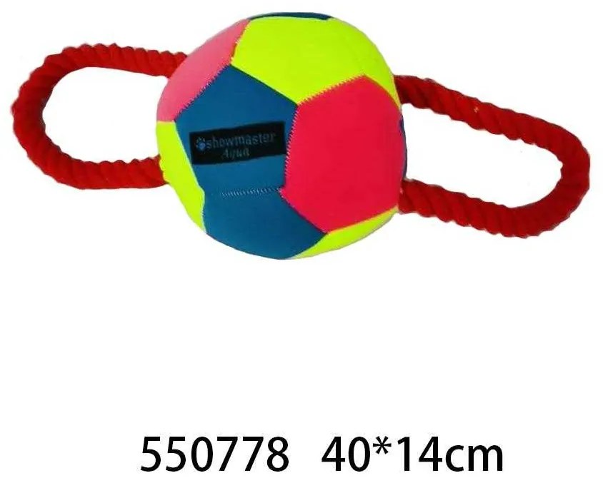 Παιχνίδι σκύλου μπάλα με σχοινί - 40x14cm - 550778