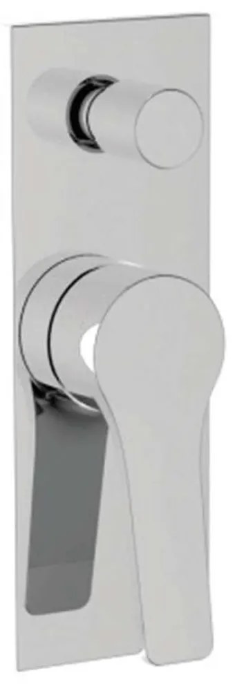 Μίκτης Μπαταρίας Ντους 2 Εξόδων Andare WNX248A73C Chrome Karag Ορείχαλκος