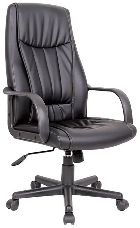 BF1410 Πολυθρόνα Γραφείου Διευθυντή Pu Μαύρο 61x68x106/116cm