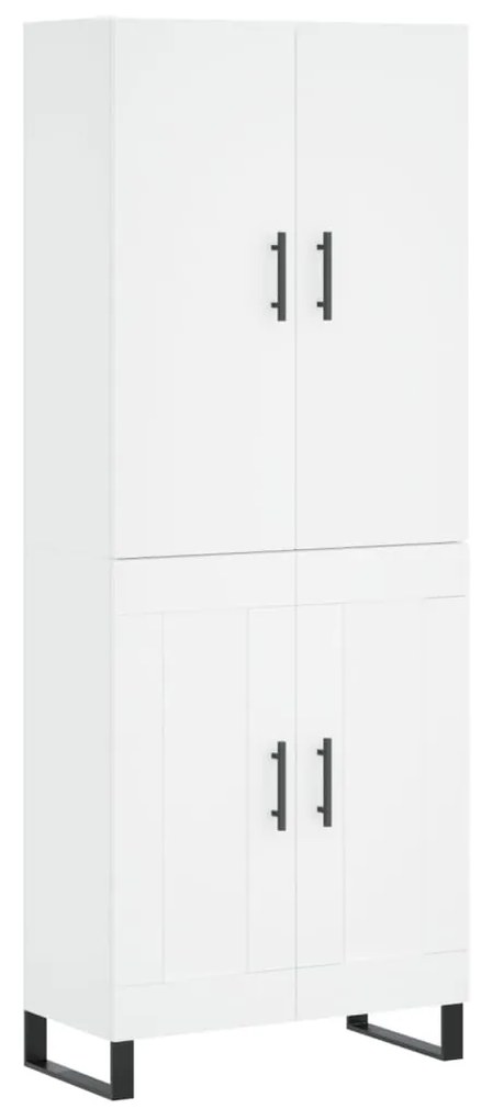 vidaXL Ντουλάπι Λευκό 69,5x34x180 εκ. από Επεξεργασμένο Ξύλο