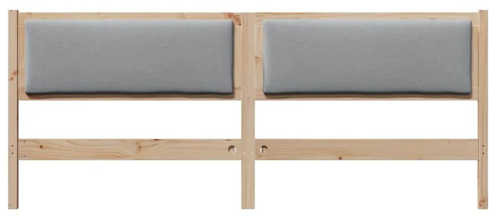 vidaXL Κεφαλάρι Άλλο Καφέ 200 cm Μασίφ ξύλο πεύκου