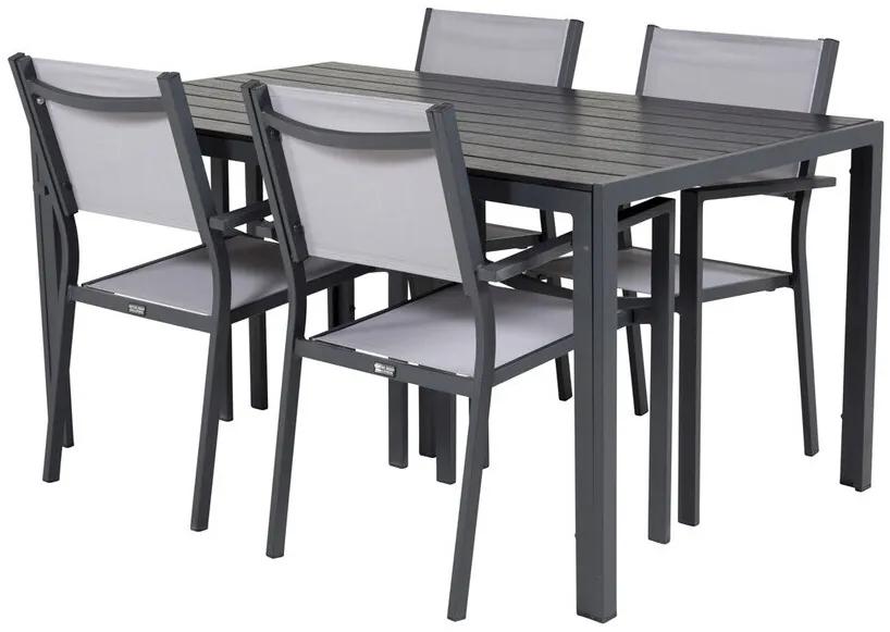 Σετ Τραπέζι και καρέκλες Dallas 3725, Polyξύλο, Ύφασμα, Μέταλλο | Epipla1.gr