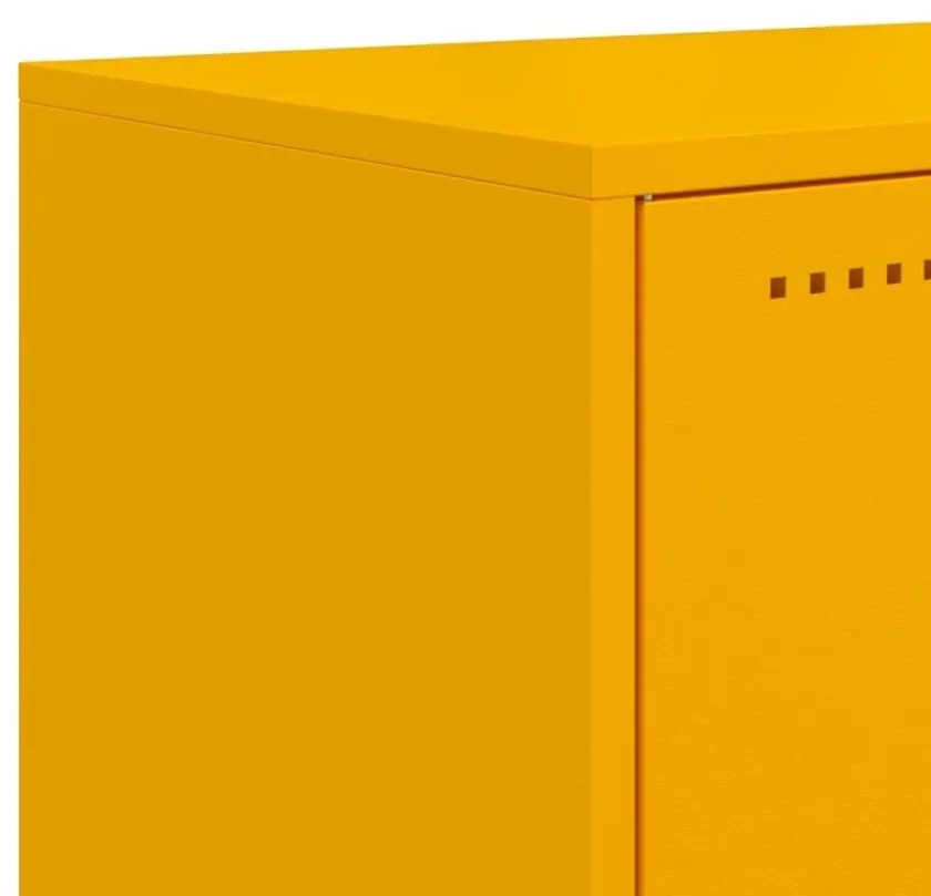 Έπιπλο Τηλεόρασης Μουσταρδί Κίτρινο 68,5x39x60,5 εκ. από Ατσάλι - Κίτρινο