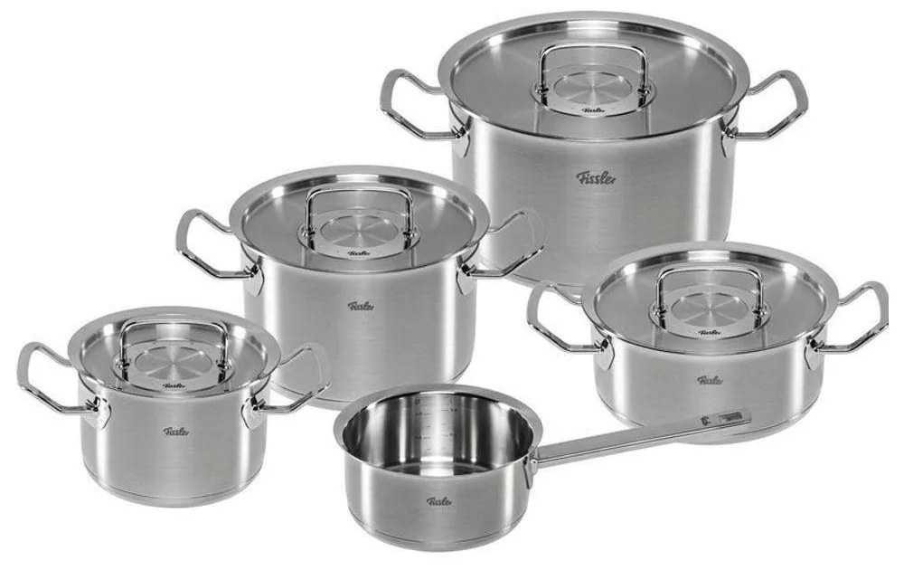 Μαγειρικά Σκεύη Original Profi (Σετ 5Τμχ) 084-128-05-000/0 Inox Fissler Ανοξείδωτο Ατσάλι