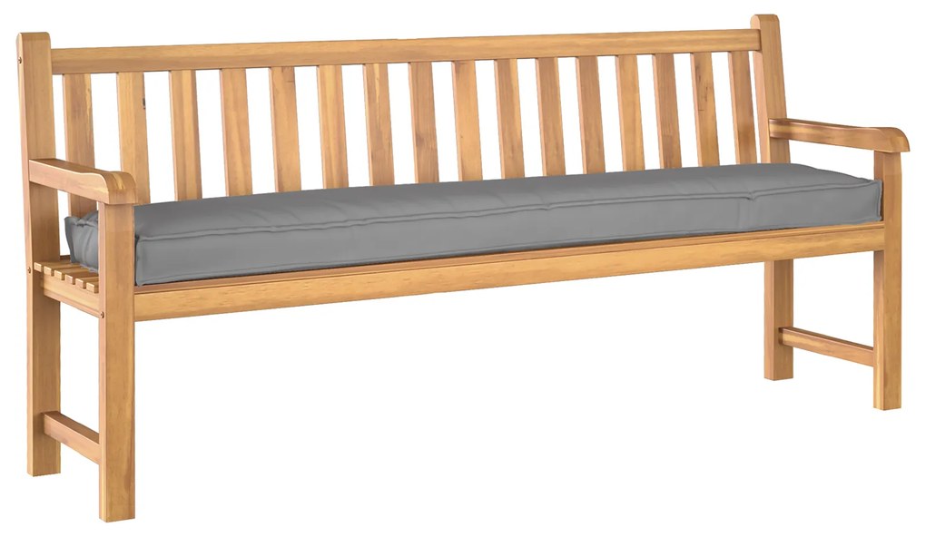 vidaXL Μαξιλάρια Παλέτας 2 τμχ Γκρι 200x40x8 cm