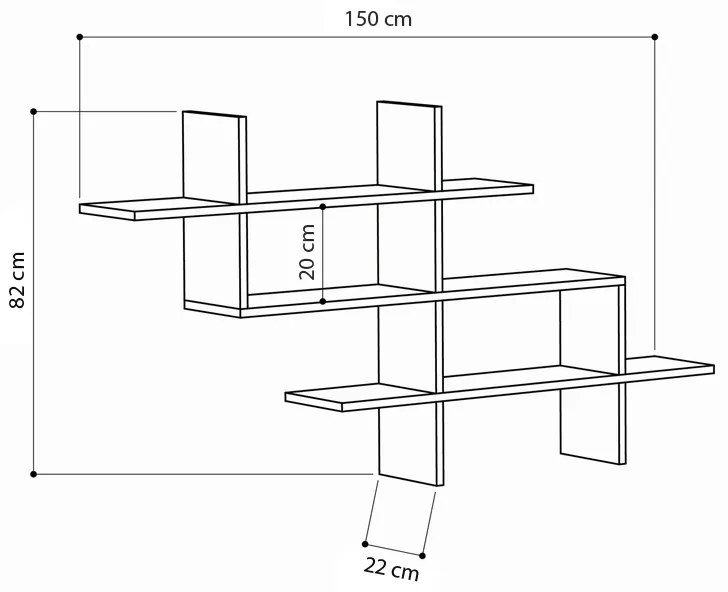 ΡΑΦΙΕΡΑ ΤΟΙΧΟΥ HALIC MEGAPAP ΧΡΩΜΑ ΦΥΣΙΚΟ ΟΞΙΑΣ 150X22X82ΕΚ.