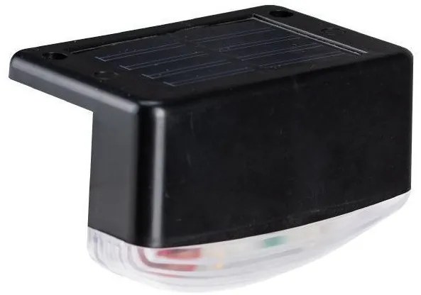 Απλίκα Γωνιακή με Ηλιακό Panel 3000Κ IP44 PVC Μαύρο 145-20816 Eurolamp-145-20816-Μαύρο 145-20816