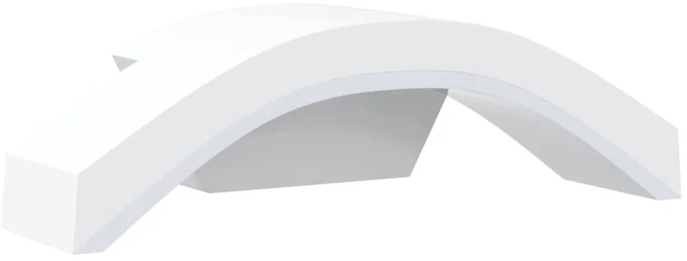 vidaXL Φωτιστικά Εξ. Χώρου LED 2 Τεμ. Λευκό από Χυτό Αλουμίνιο