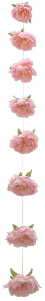 Τεχνητή Γιρλάντα Παιώνια 00-23838-20-4 22x180cm Pink Marhome Ύφασμα,Πλαστικό