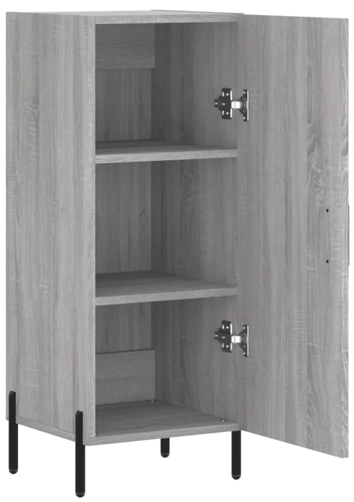 vidaXL Ντουλάπι Γκρι Sonoma 34,5x34x90 εκ. από Επεξεργασμένο Ξύλο