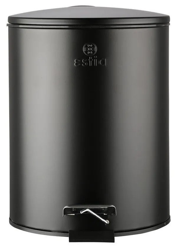 ESTIA ΧΑΡΤΟΔΟΧΕΙΟ ΜΠΑΝΙΟΥ CLASSIC SOFT CLOSE 5lt ΜΑΤ ΜΑΥΡΟ