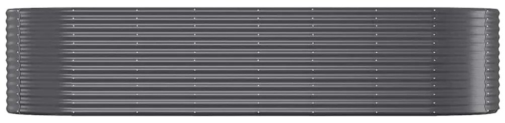 vidaXL Ζαρντινιέρα Ανθρακί 322x40x68 εκ Γαλβανισμένος χάλυβας