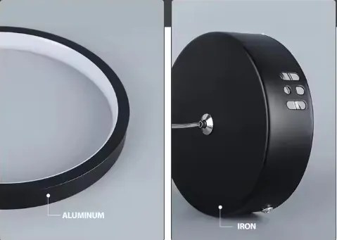 SE LED 10 AINA BLACK PENDANT 22x22cm 10W IP20 3CCT 2 YEARS WARRANTY