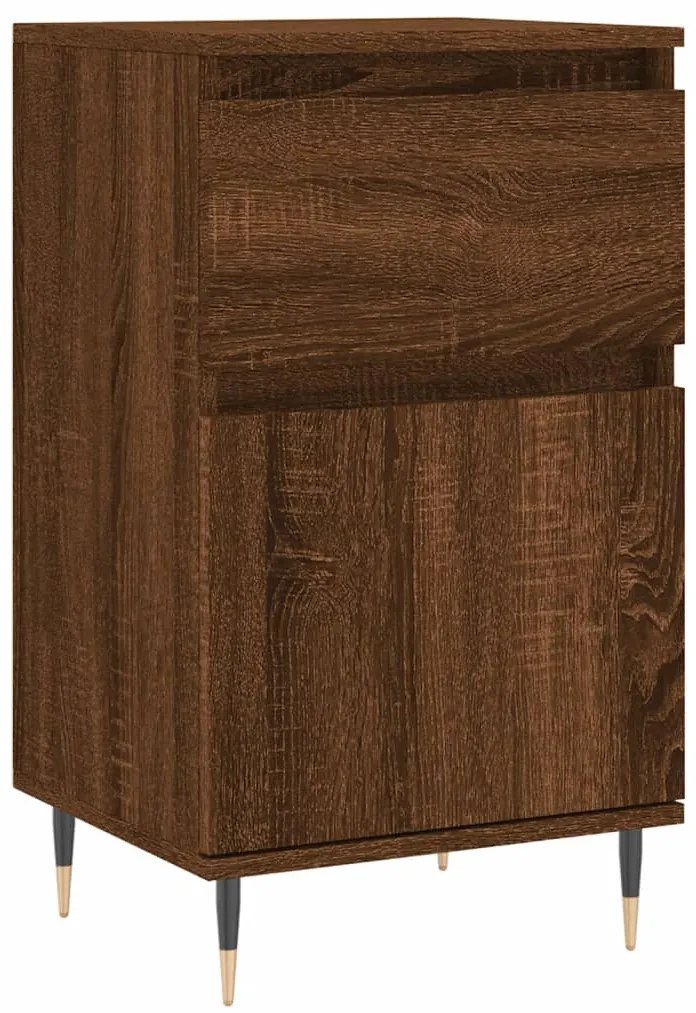 vidaXL Ντουλάπια 2 τεμ. Καφέ Δρυς 40x35x70 εκ. από Επεξεργασμένο Ξύλο