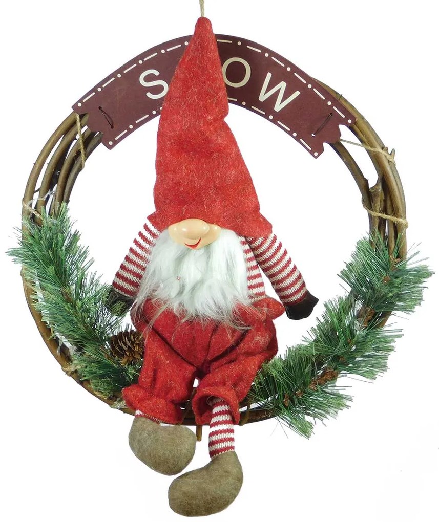 Χριστουγεννιάτικο Στεφάνι Νάνος Ø 33x h40cm 237033