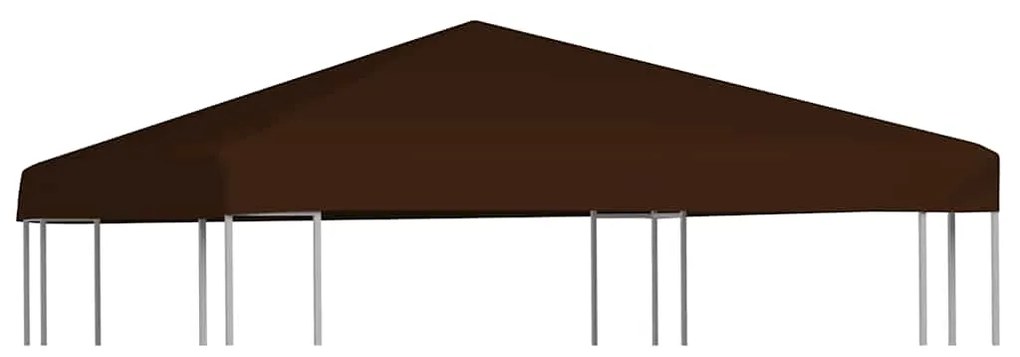 vidaXL Κάλυμμα για Κιόσκι Καφέ 3 x 3 μ. 310 γρ./μ²