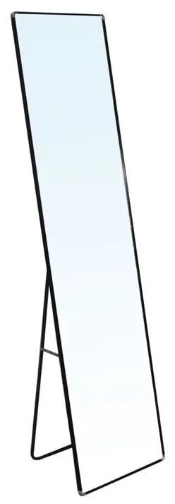 WOODWELL DAYTON MAX Καθρέπτης Δαπέδου - Τοίχου Αλουμίνιο, Απόχρωση Μαύρο 60x33x180cm Ε7186,1