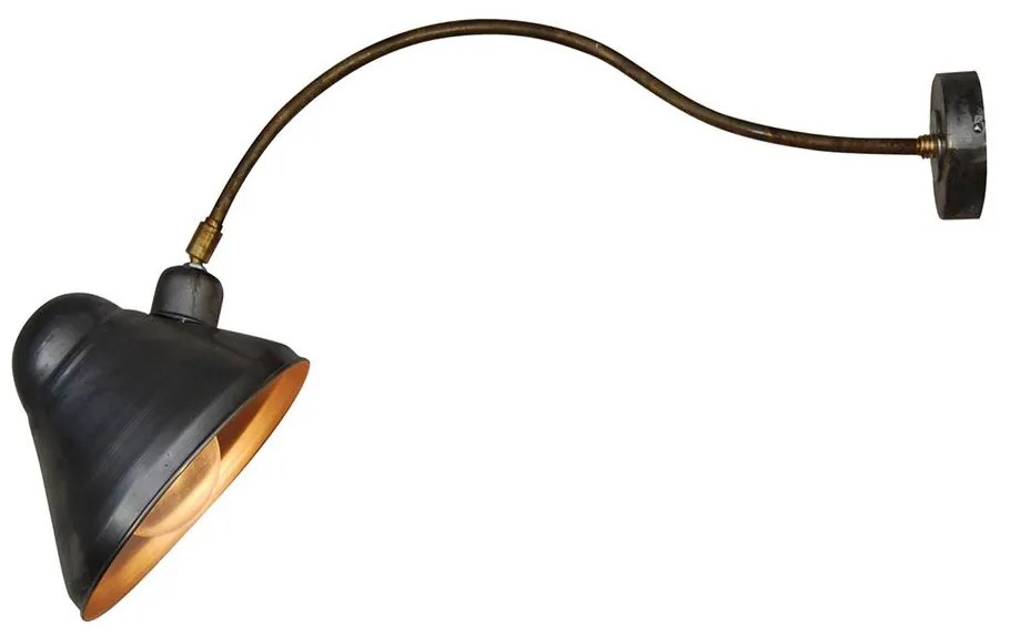 Φωτιστικό Τοίχου Ren HL-127-1W 77-3193 65x19x24cm 1xE27 60W Grey-Bronze Homelighting