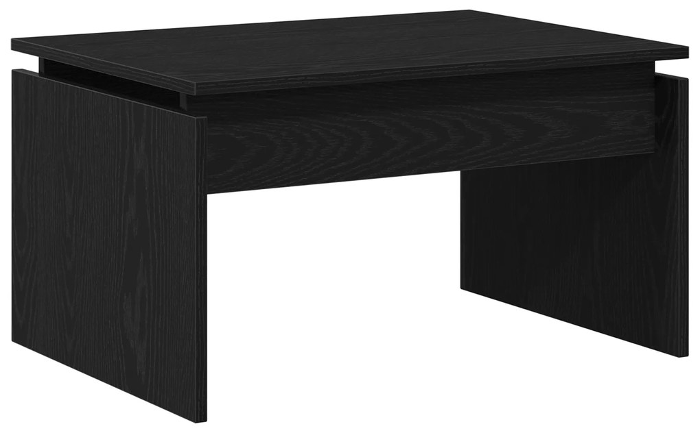 vidaXL Μαύρο Δρυς Τραπέζι Σαλονιού 68x38x50 εκ. Φτιαγμένο από Ξύλο