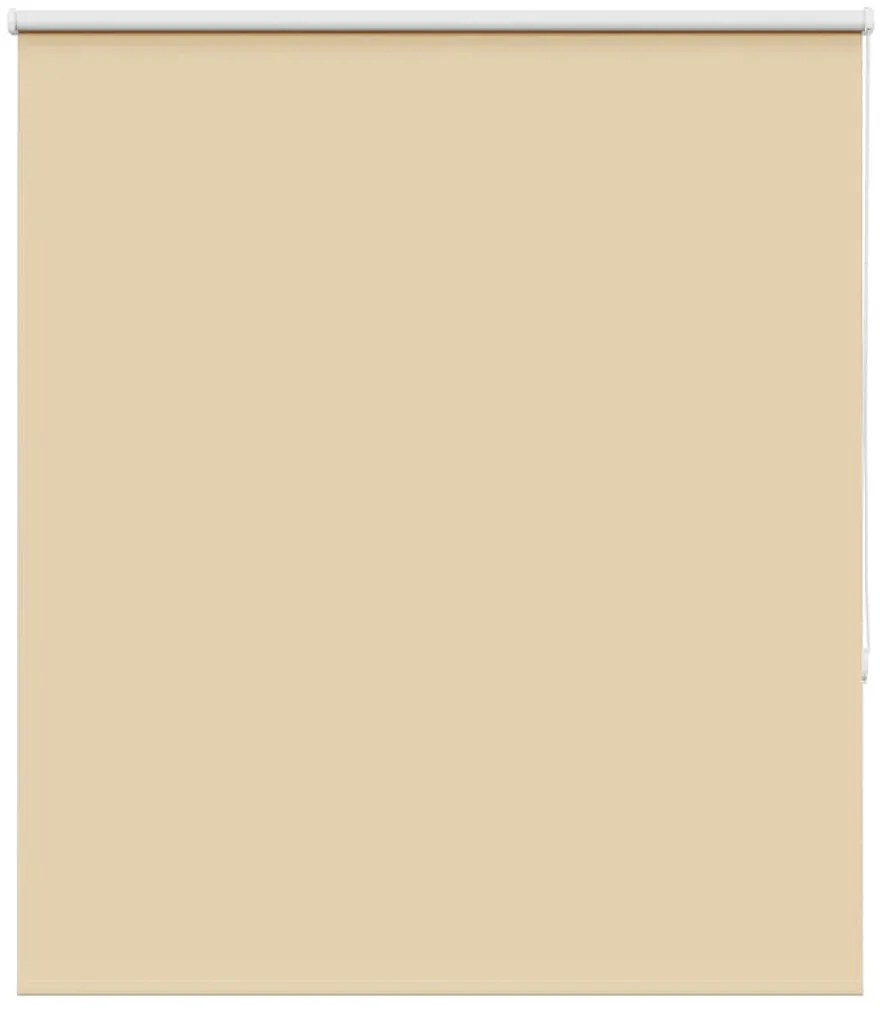 Roller Blind Blackout Μπεζ 130x130 cm Πλάτος υφάσματος 126,6cm
