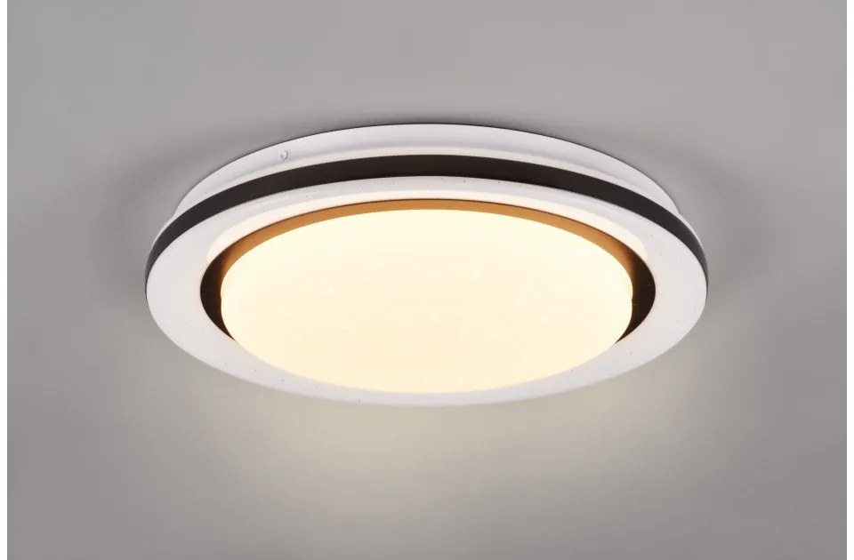 Πλαφονιέρα Απλία Φωτιστικό Οροφής Τοίχου LED RGB 17W Λευκό Dimmer 3CCT Cartida R67244000 Trio Lighting-R67244000-Λευκό R67244000