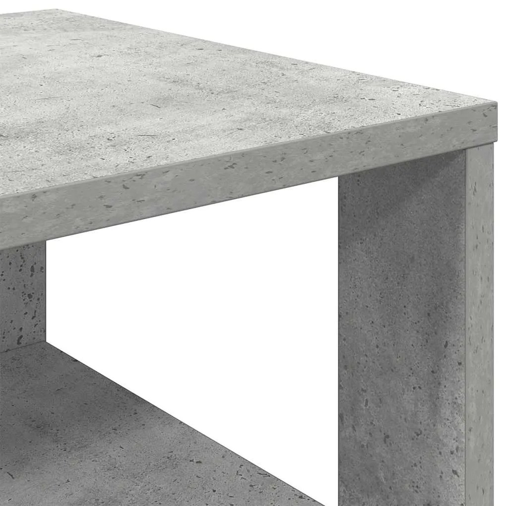 Ράφι παπουτσιών Γκρι μπετόν 61x32x70 cm Κατασκευασμένο ξύλο - Γκρι