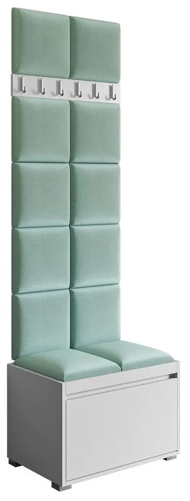 Σετ διαδρόμου Trenton 131, 207x65x34cm, 25 kg, Ταπισερί, Πλαστικοποιημένη μοριοσανίδα, Τοίχου, Εντοιχισμένη | Epipla1.gr