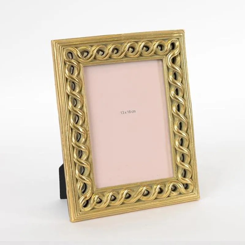 Κορνίζα Για Φωτογραφία 13x18cm 756-12016 19,4x24x2cm Gold Estheti Home Polyresin