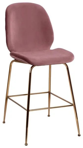 ΣΚΑΜΠΟ ΜΕΣΑΙΟΥ ΥΨΟΥΣ NORA HM8524.02 ΒΕΛΟΥΔΟ ΣΑΠΙΟ ΜΗΛΟ & ΧΡΥΣΟ ΜΕΤΑΛΛΙΚΟ ΣΚΕΛΕΤΟ 48x61x103 εκ.