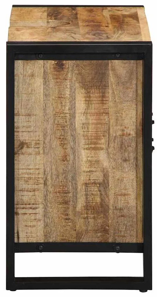 vidaXL Ντουλάπα Μπάνιου Καφέ 55 x 35 x 60 εκ. Μασίφ ξύλο μάνγκο
