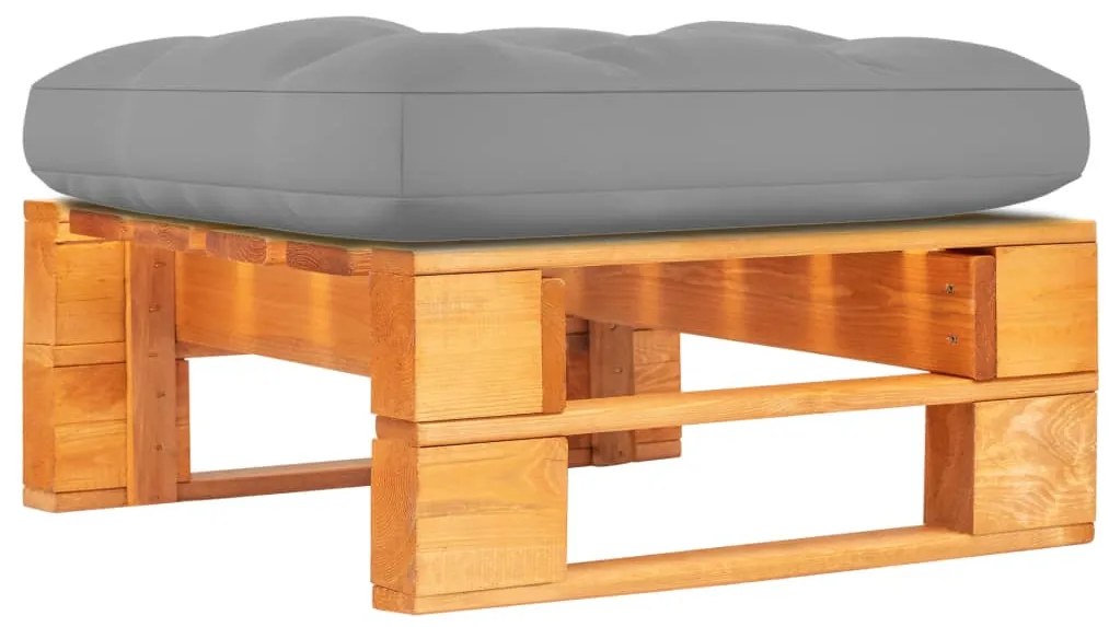 vidaXL Υποπόδιο Κήπου από Παλέτες Μελί Εμποτισμένο Ξύλο Πεύκου