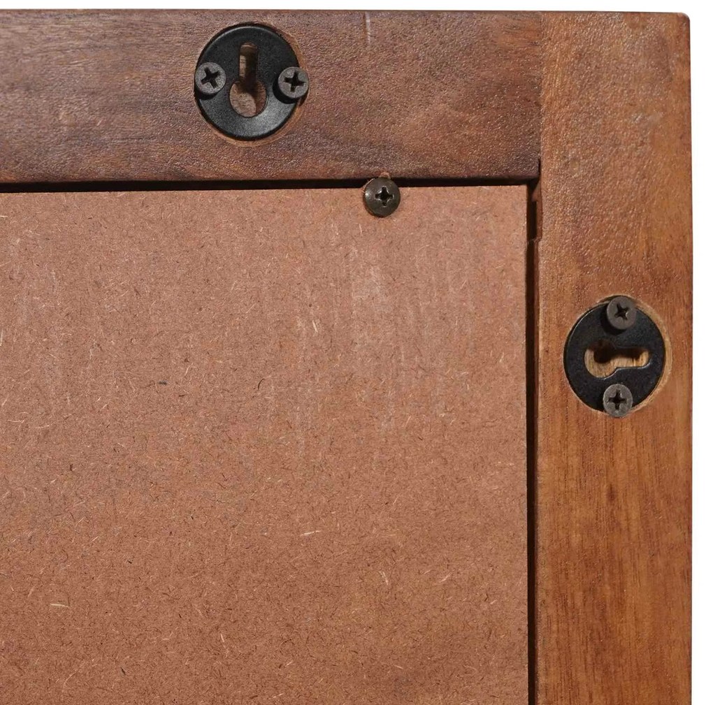 vidaXL Καθρέφτης Μπάνιου Καφέ Φινίρισμα Ακακίας 50 x 70 x 2,5 εκ