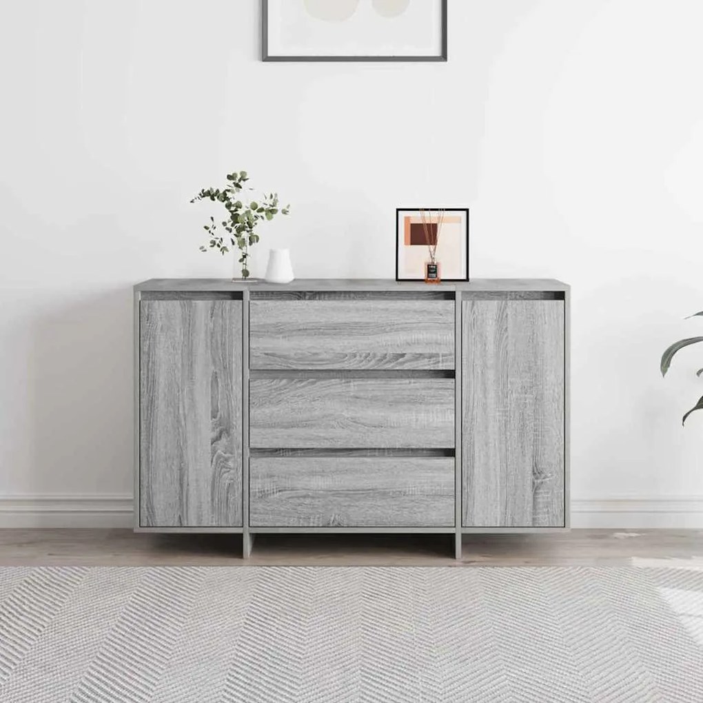 vidaXL Πλαϊνό γραφείο Γκρι sonoma 120 x 41 x 75 εκ. Επεξεργασμένο ξύλο