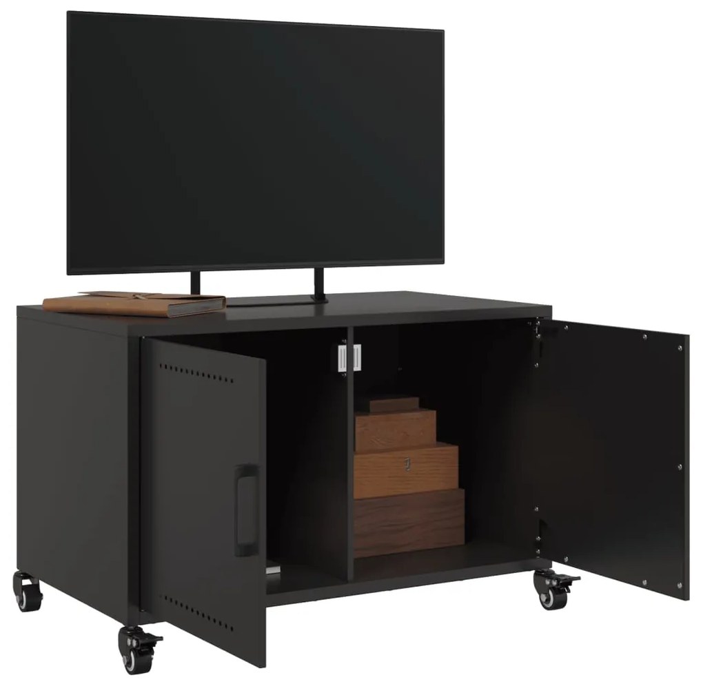 vidaXL Έπιπλο Τηλεόρασης Μαύρο 68x39x43,5 εκ. Χάλυβας