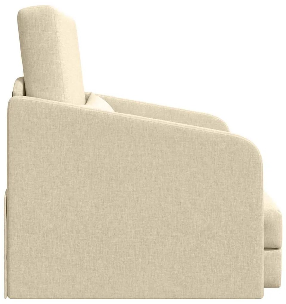 vidaXL Κρεβάτι καναπές Κρεμ 65 x 80 x 83 εκ. ύφασμα