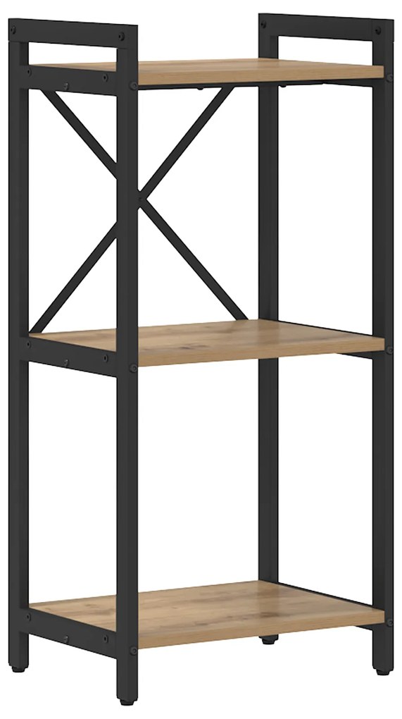 vidaXL Βιβλιοθήκη artisan δρυς 40 x 30 x 83 εκ Επεξεργασμένο ξύλο