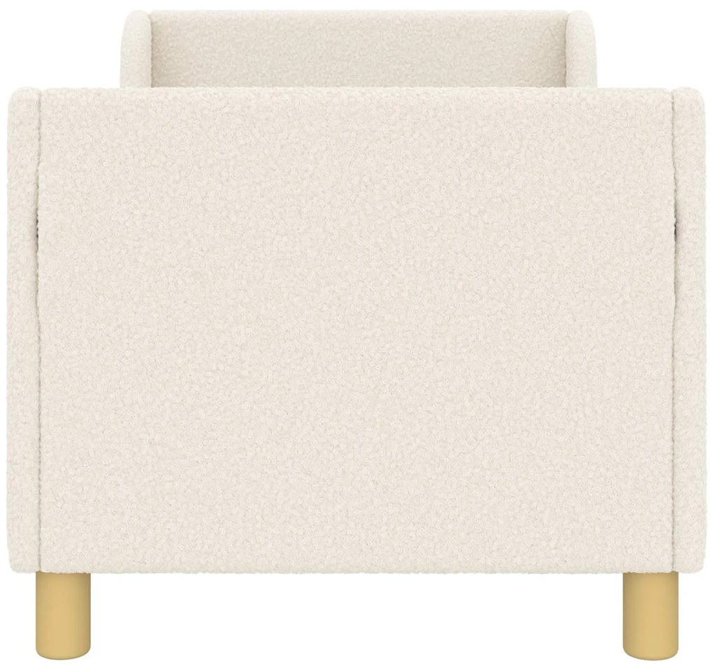 vidaXL Κρεβατική βάση για παιδιά με προσκέφαλο Κρεμ 70 x 140 cm