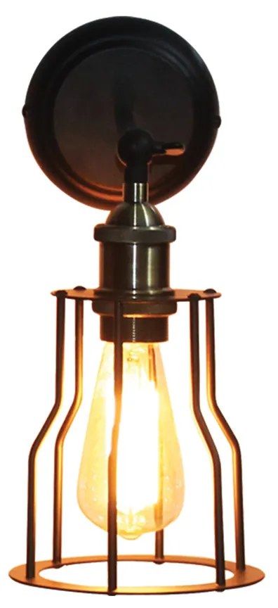 Απλίκα Τοίχου Homelighting Pari 77-2158 Bronze