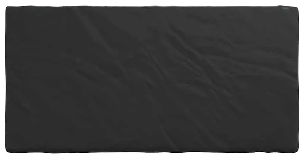 vidaXL Κάλυμμα Τραπέζι Μονόχρωμο Μαύρο 102 x 202 x 15 εκ ύφασμα