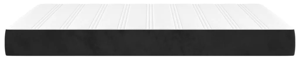 vidaXL Στρώμα με Pocket Springs Μαύρο 140x190x20 εκ. Βελούδινο