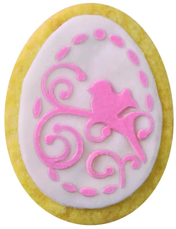 Σετ πασχαλινών διακοσμήσεων Dr.Oetker 1879, 5 τεμάχια, 4 διακοσμήσεις, 1 καλούπι, Ανοξείδωτο ατσάλι, Ασημί